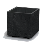 DSI300E-B411 Кашпо на колес.Sierra Square Beton Effect 28,8*28,8 h29см 13,1л черн.бетон(black concr)