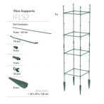 IFLS2-G851 Опора для растений IFLS2 29*29 h120см зеленый (pine green) (ш/к 9777)