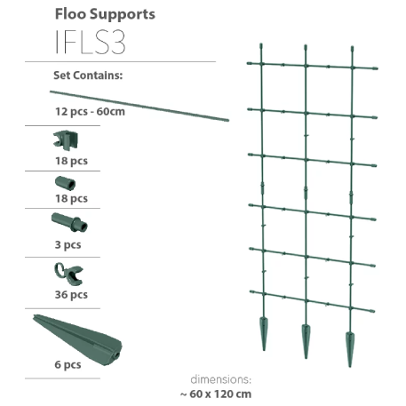 IFLS3-G851 Опора для растений IFLS3 60см h120см зеленый (pine green) (ш/к 9784)