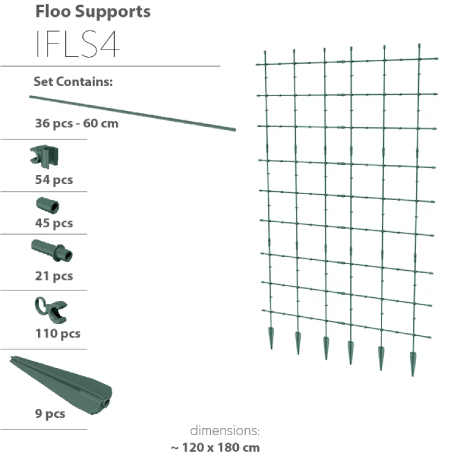 IFLS4-G851 Опора для растений IFLS4 120см h180см зеленый (pine green) (ш/к 9791)