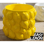 568112 Кашпо керам. Easy Lemon gelb d14,5 h12 см лимоны (ш/к 2825)